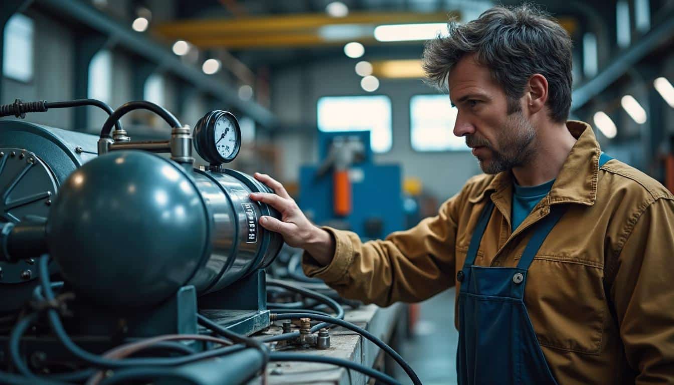 Comment réagir à une pression faible sur un compresseur industriel