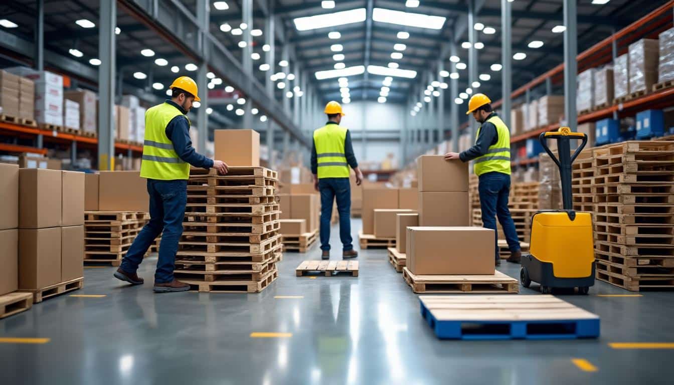 Illustration: Comprendre le rôle et les types de palettes logistiques dans la chaîne d’approvisionnement